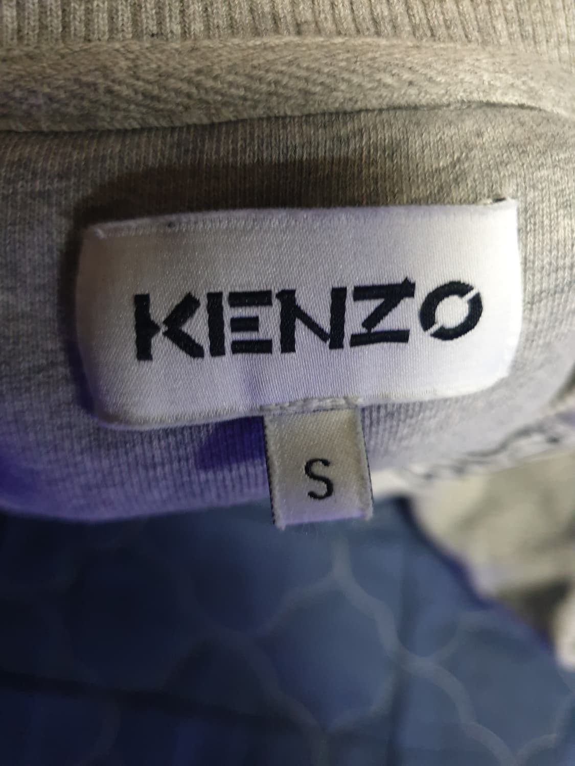 겐조 바시티 풀오버 타이거 자수로고 맨투맨 그레이 (S) 상품이미지3