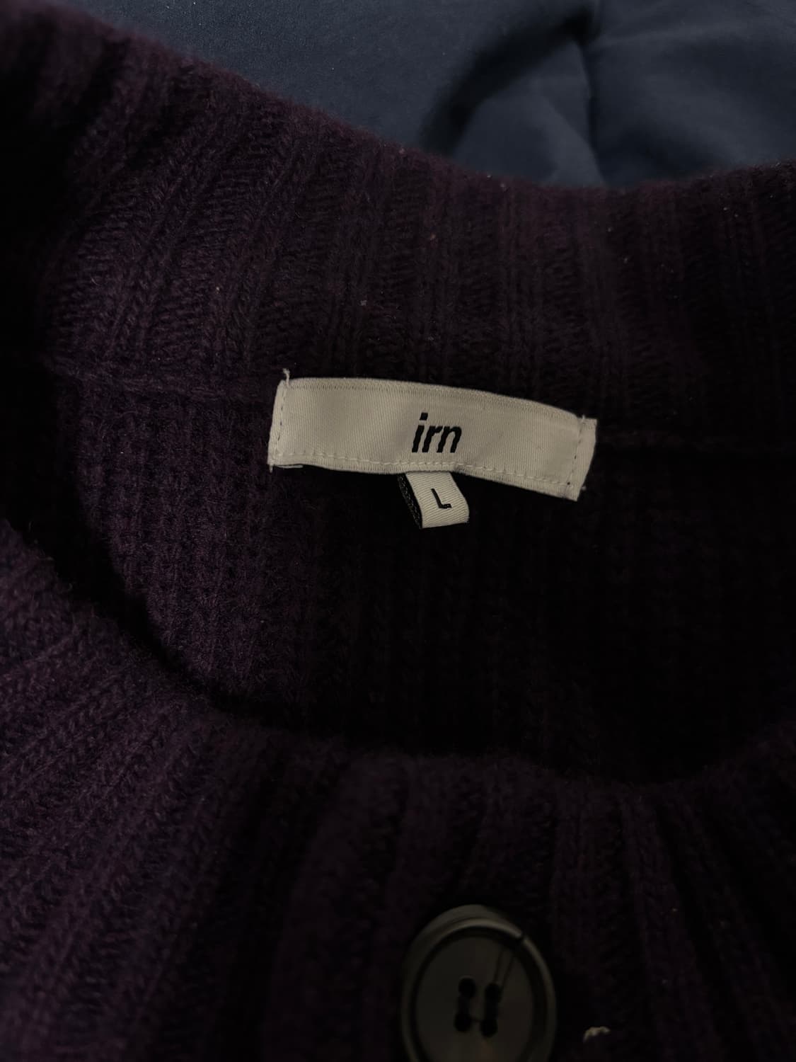 이른 새들라운드 카디건 -퍼플 상품이미지2