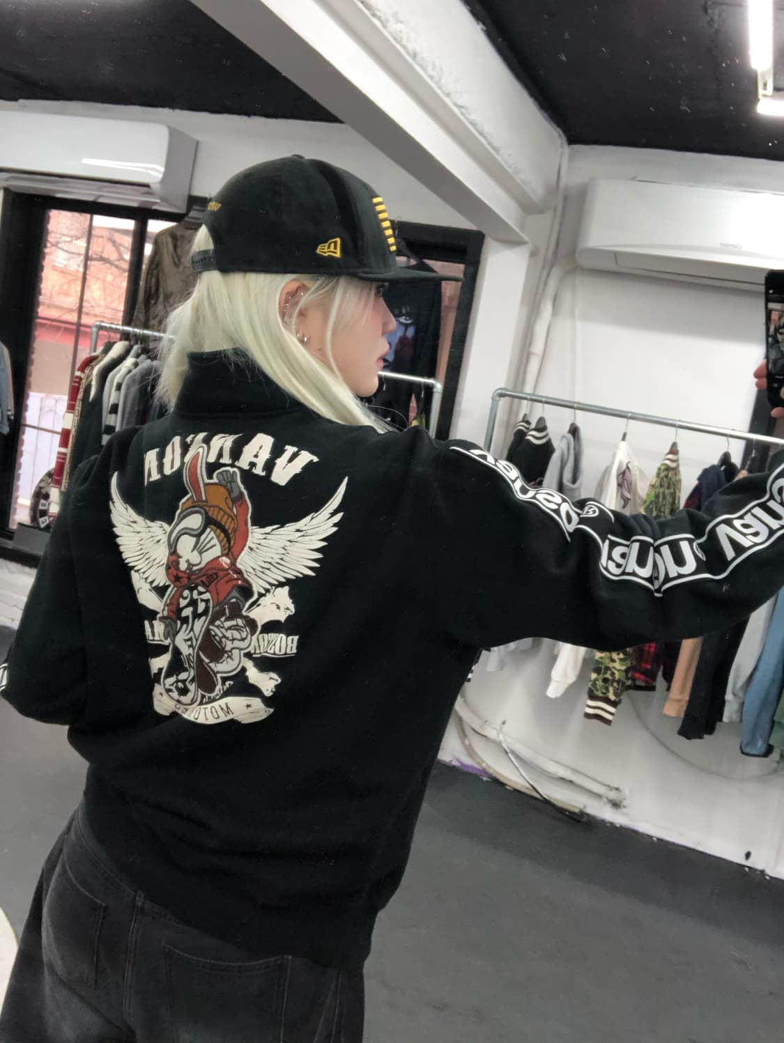 밴슨 레더 TFOA 사이드 로고 자켓 상품이미지6