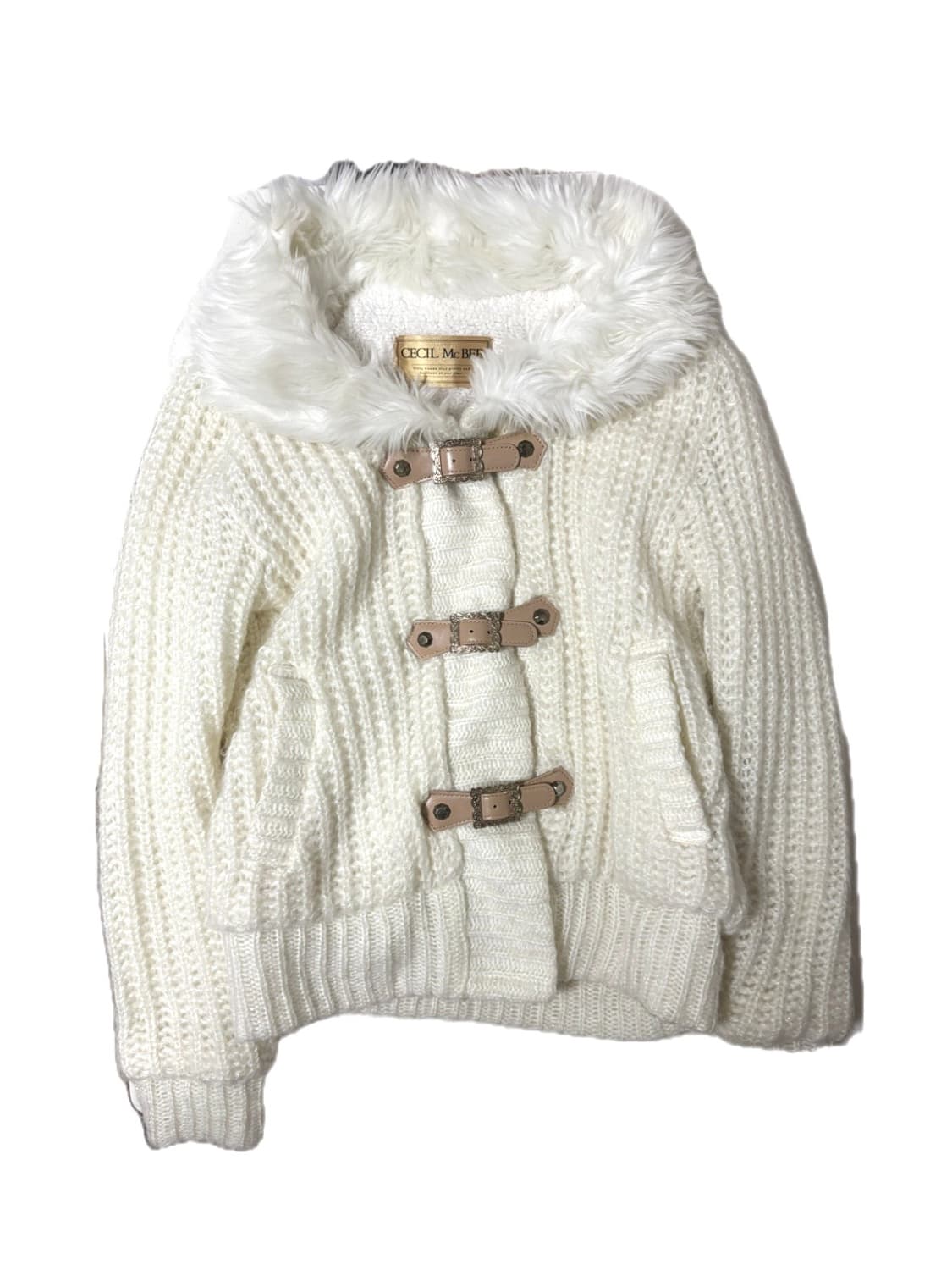 세실맥비 니트 퍼자켓 /스나계달천깔히메갸루걸리양산형로걀 상품이미지1