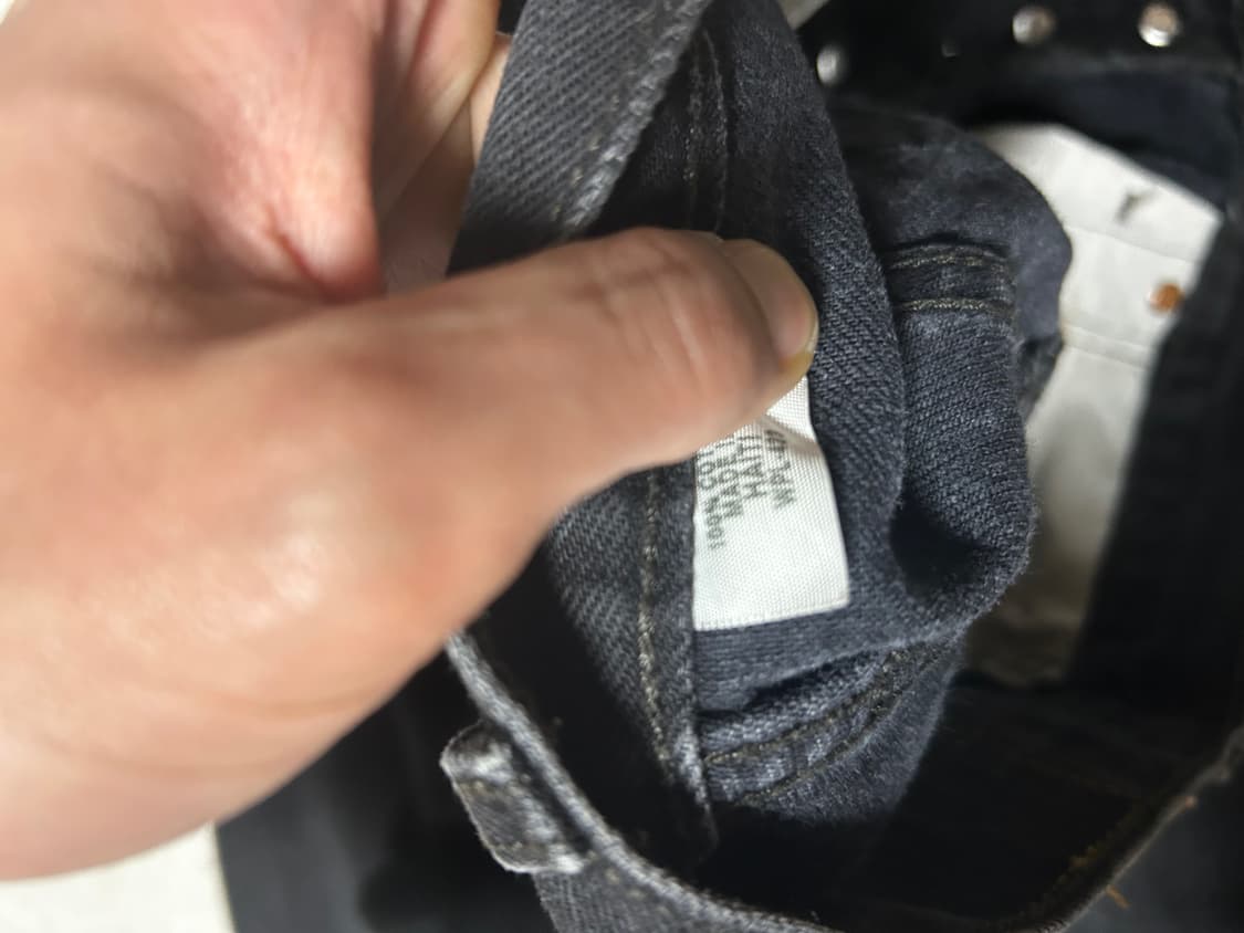 리바이스501 흑청 32/30 판매 상품이미지4