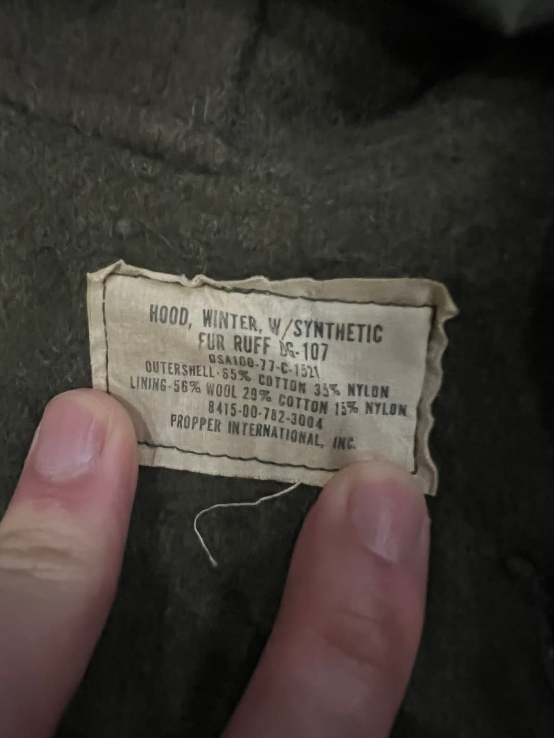 (S) M65 피쉬테일 오리지널 개파카 풀셋 코요테 퍼 상품이미지9