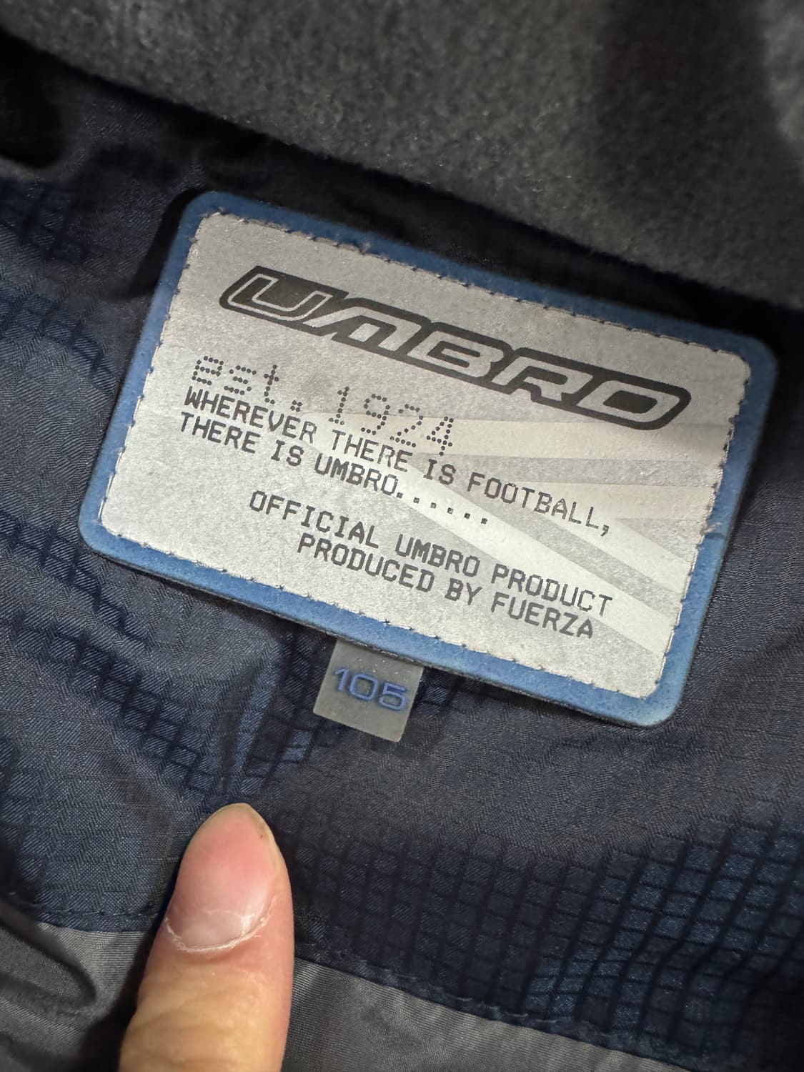 엄브로 올드스쿨 잉글랜드 패치 후드 점퍼 XL 상품이미지3