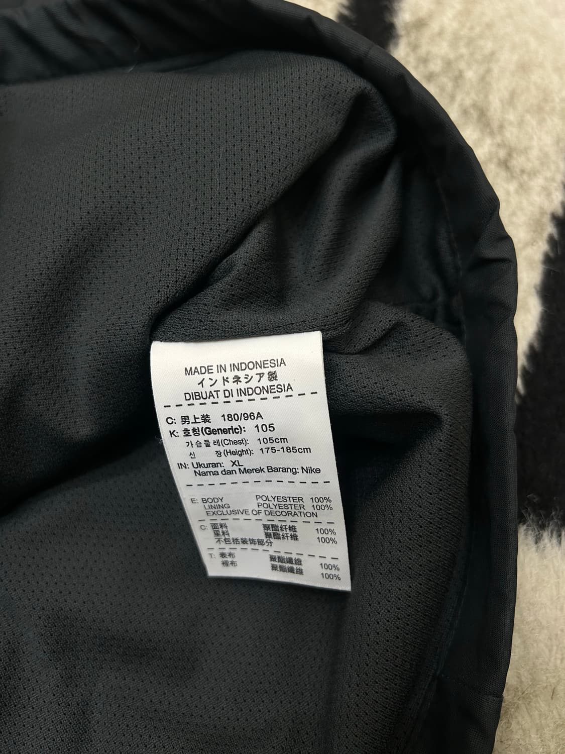 [XL]나이키 스우시 사이드라인 우븐 바람막이/블랙 상품이미지6