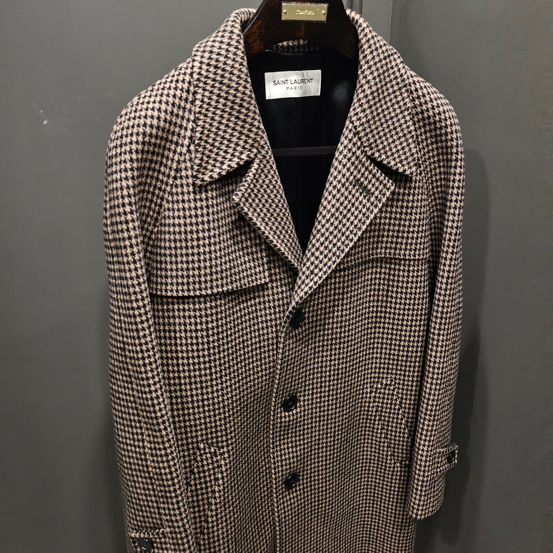 생로랑 하운드투스 벨티드 강동원 코트 상품이미지3