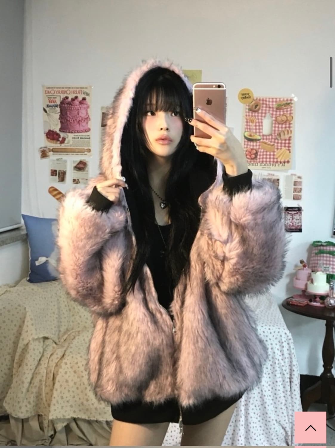 딸기부티크 핑크솔저 퍼 점퍼 자켓 상품이미지1