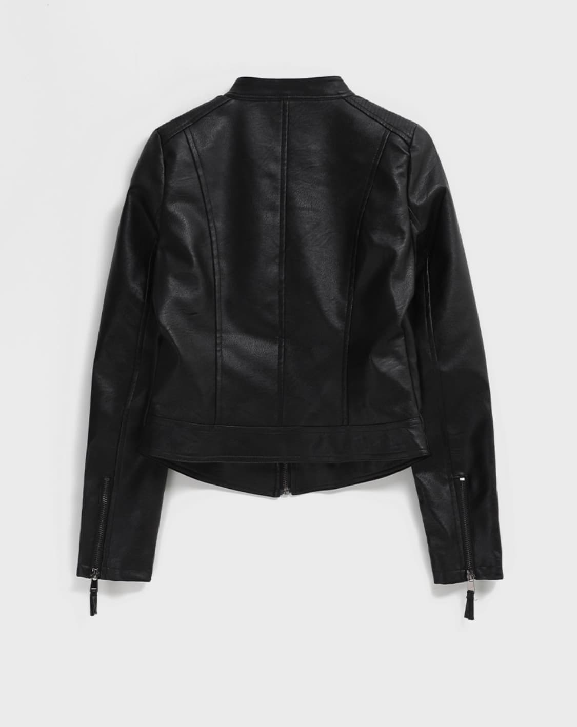 블랙업 바이커 레더자켓 상품이미지6