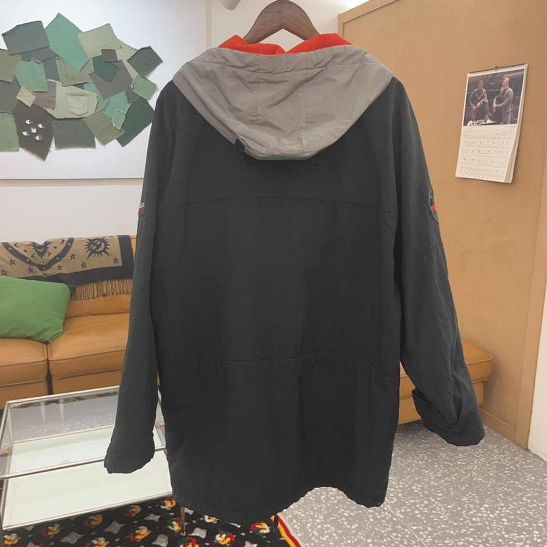 노티카 올드스쿨 캐주얼 오버핏 기모 후드 자켓 L C08488 상품이미지4