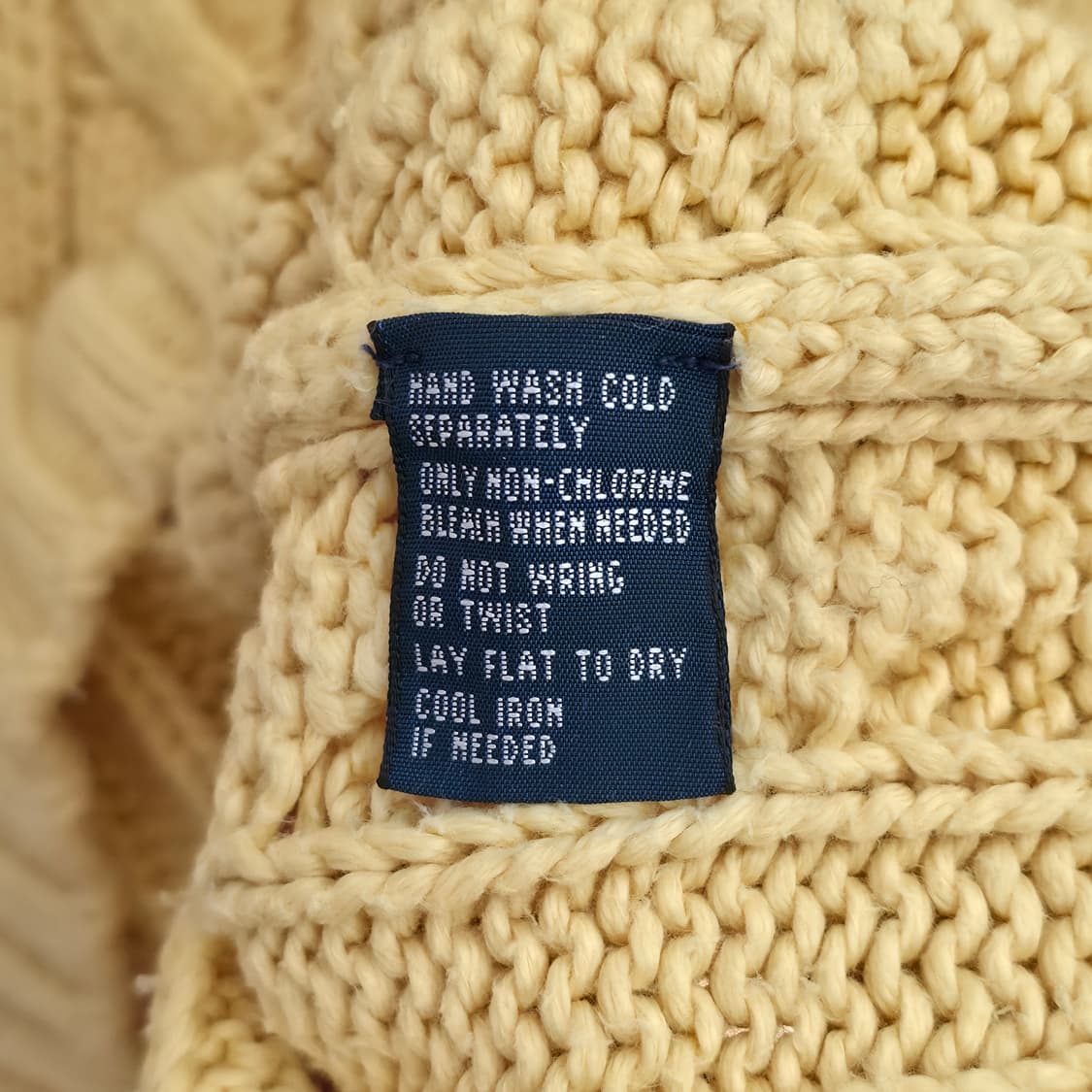 [L] 폴로 랄프로렌 옐로우 케이블 니트 상품이미지5