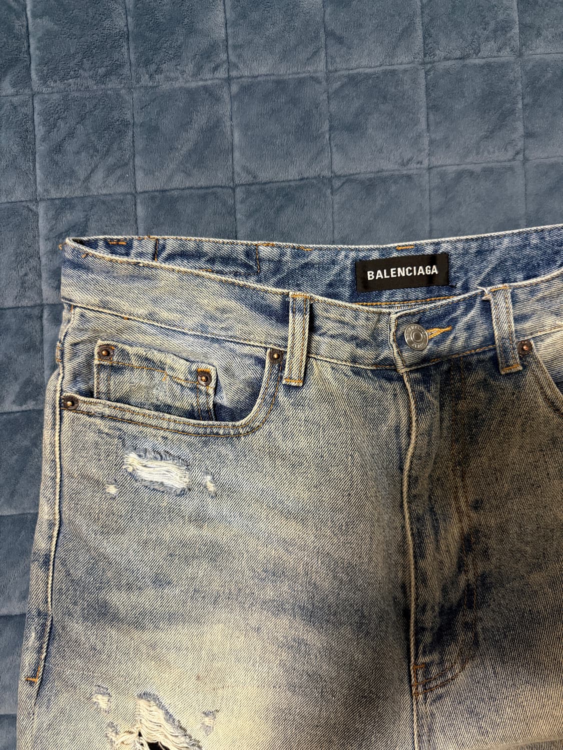 발렌시아가 히든 로고 디스트로이즈 진 [33] 상품이미지3