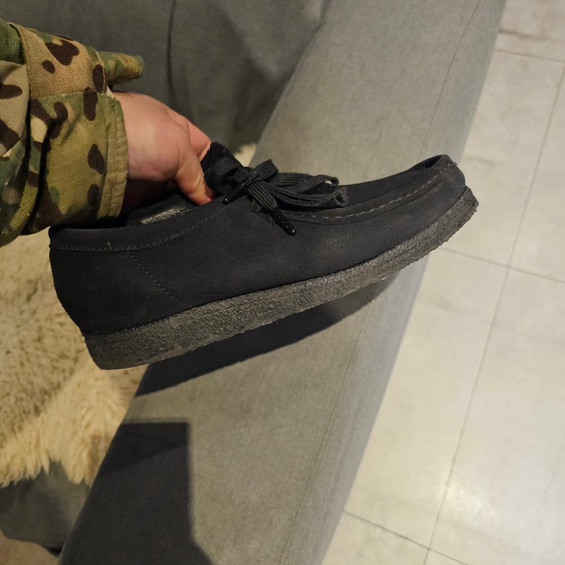 260 클락스 왈라비 스웨이드 블랙 상품이미지6