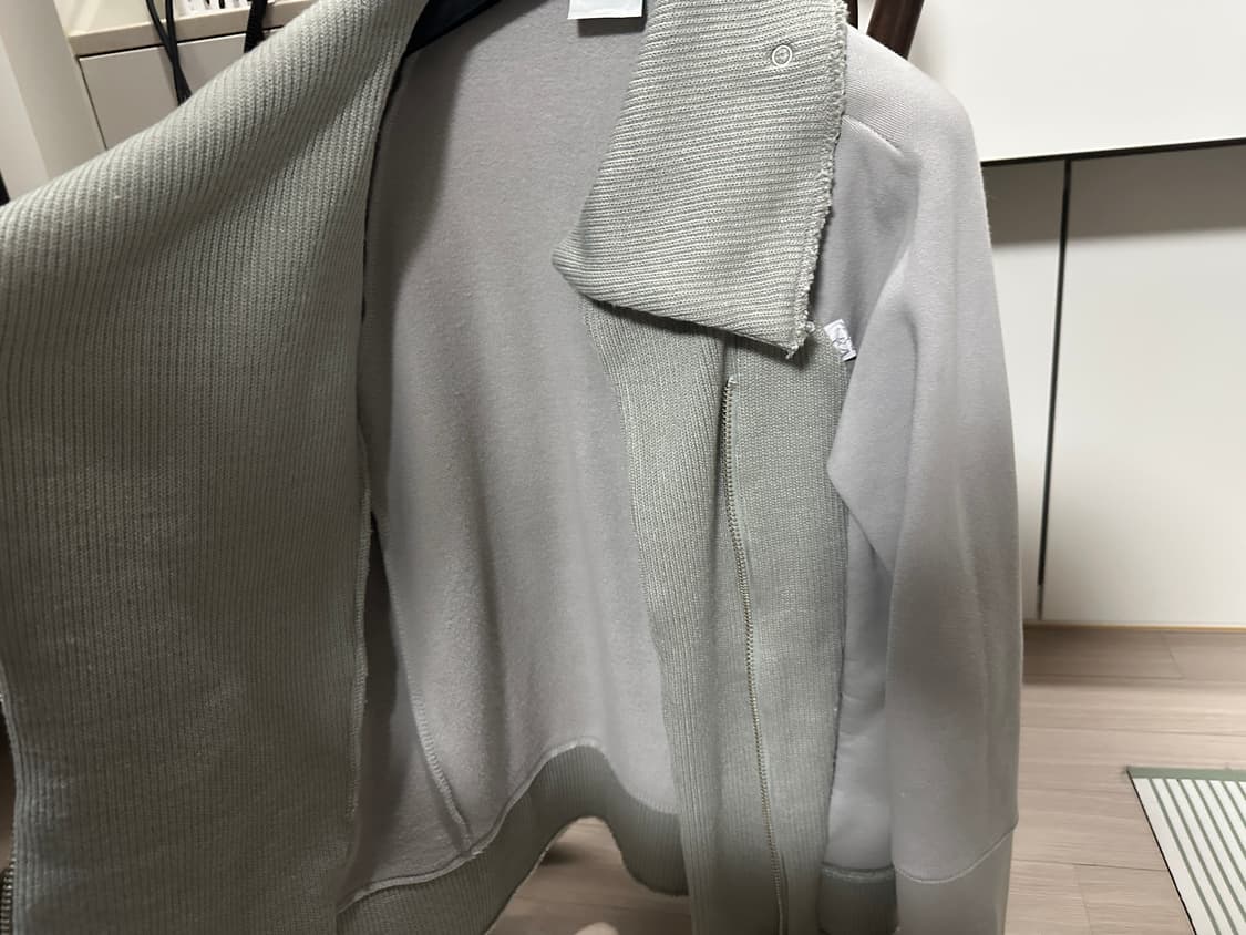 스컬프터 하이넥 니트 집업  상품이미지2