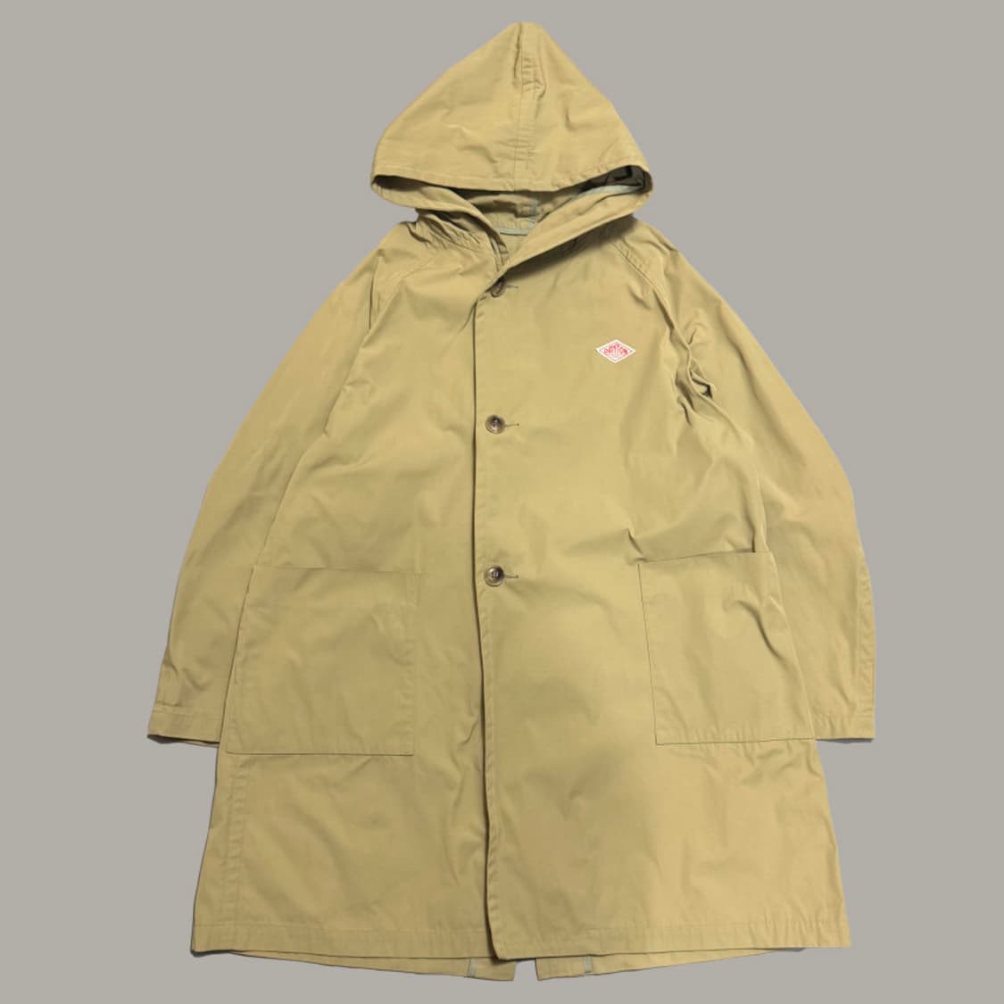 단톤(DANTON) 베이지컬러 폴리에스터 오버 후드 버튼 코트 상품이미지7