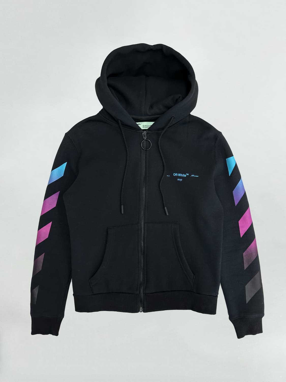 오프화이트 그라데이션 애로우 후드 집업 상품이미지1