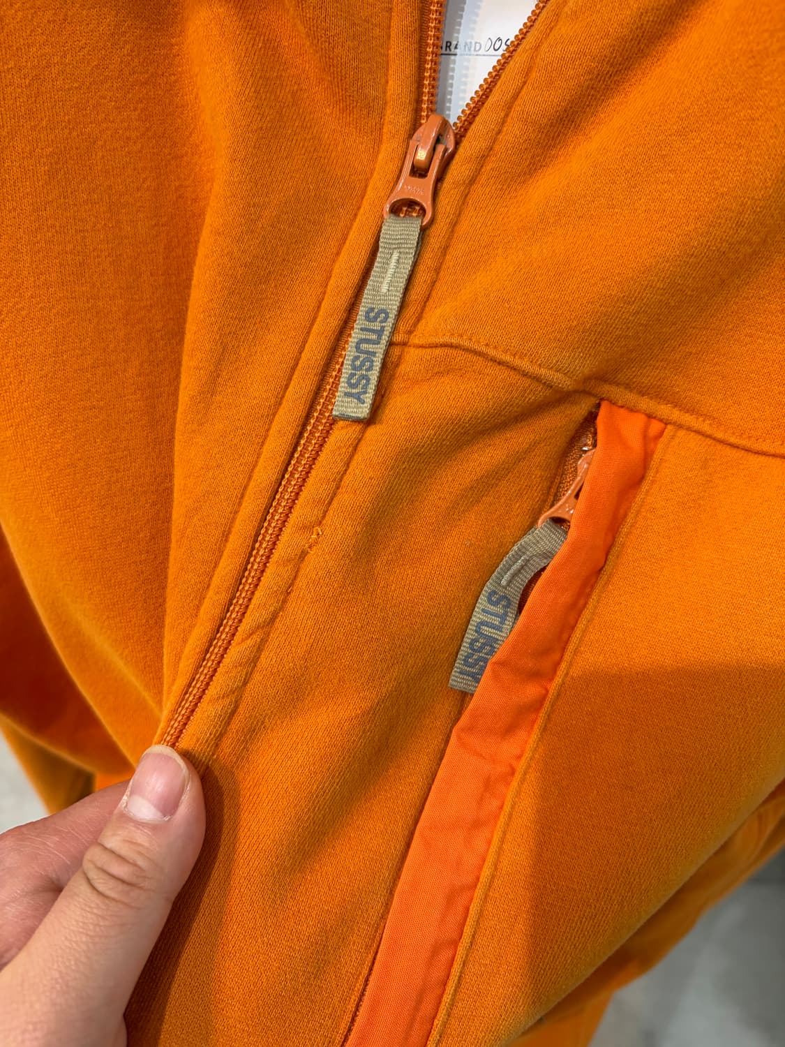 00s 스투시 오렌지 플리스 자켓 상품이미지5