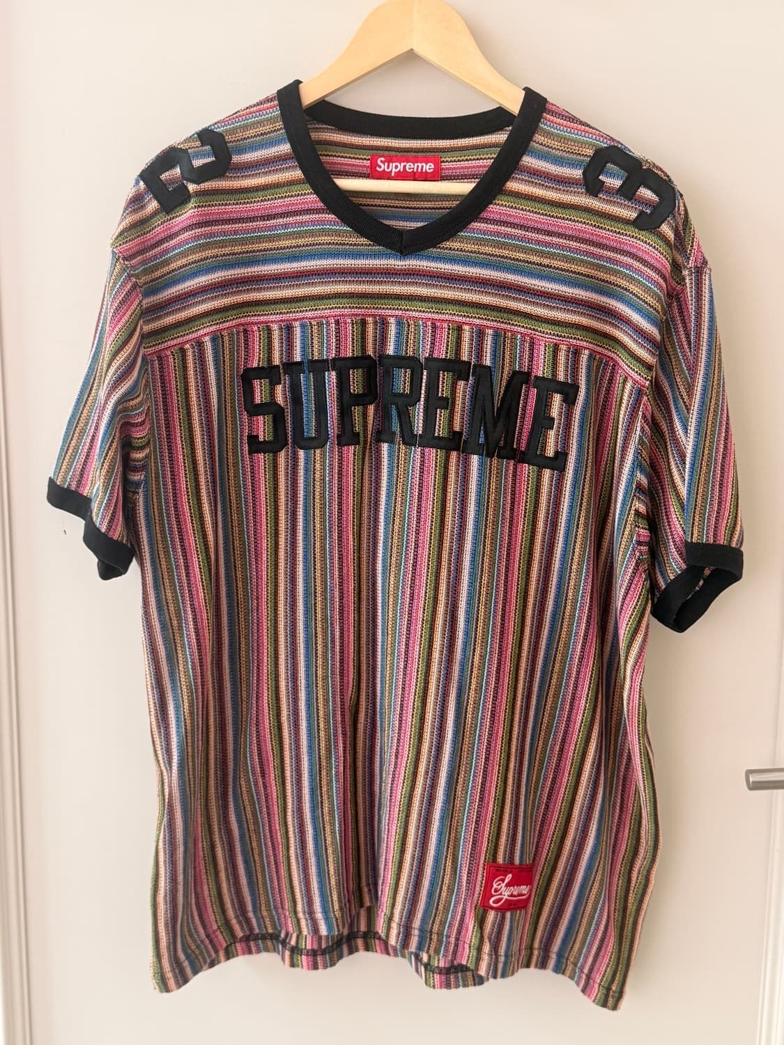 슈프림(Supreme) 오픈 니트 풋볼탑 멀티컬러 상품이미지1