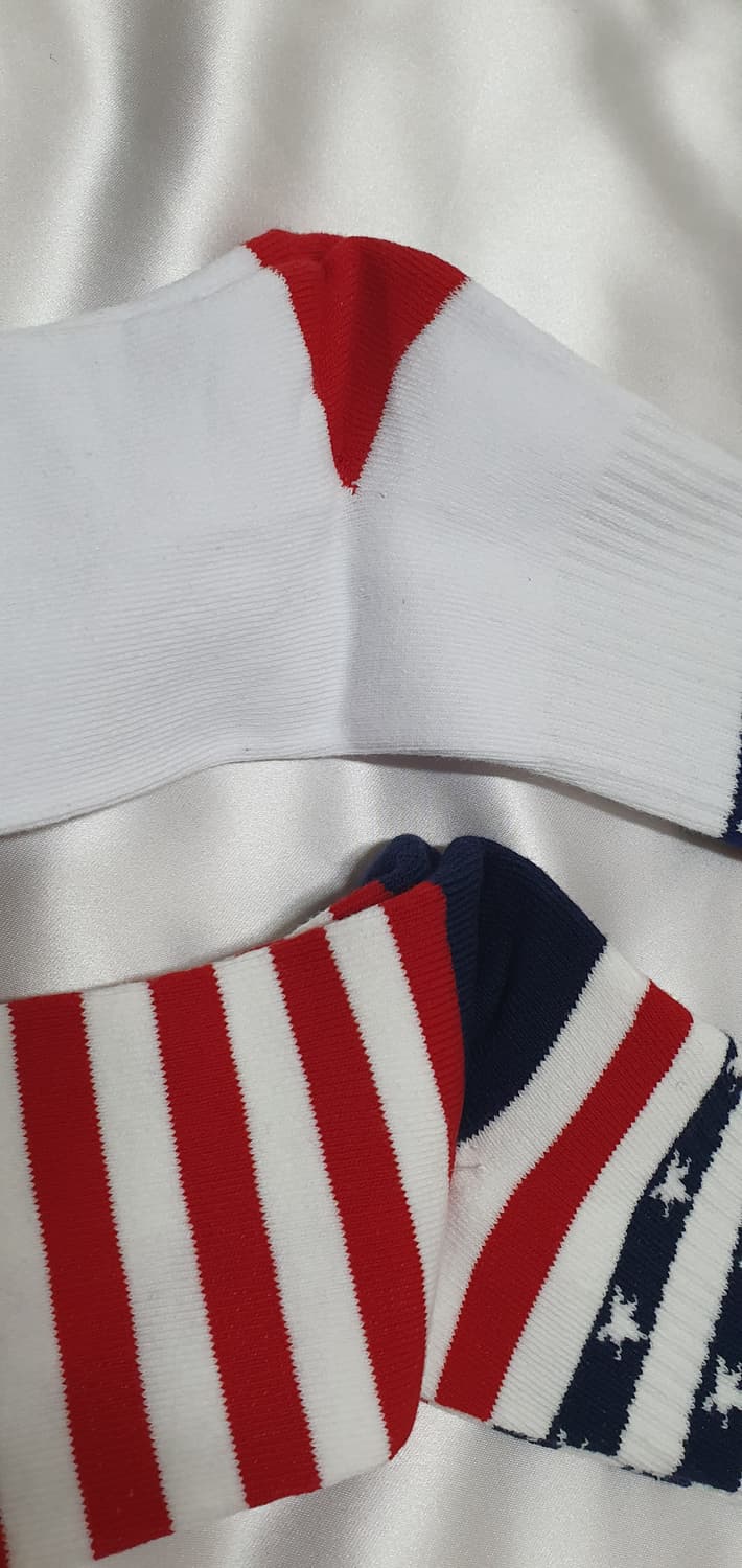 화이트 레드 네이비 반스 스트라이프 체크 스타 별 양말 상품이미지7