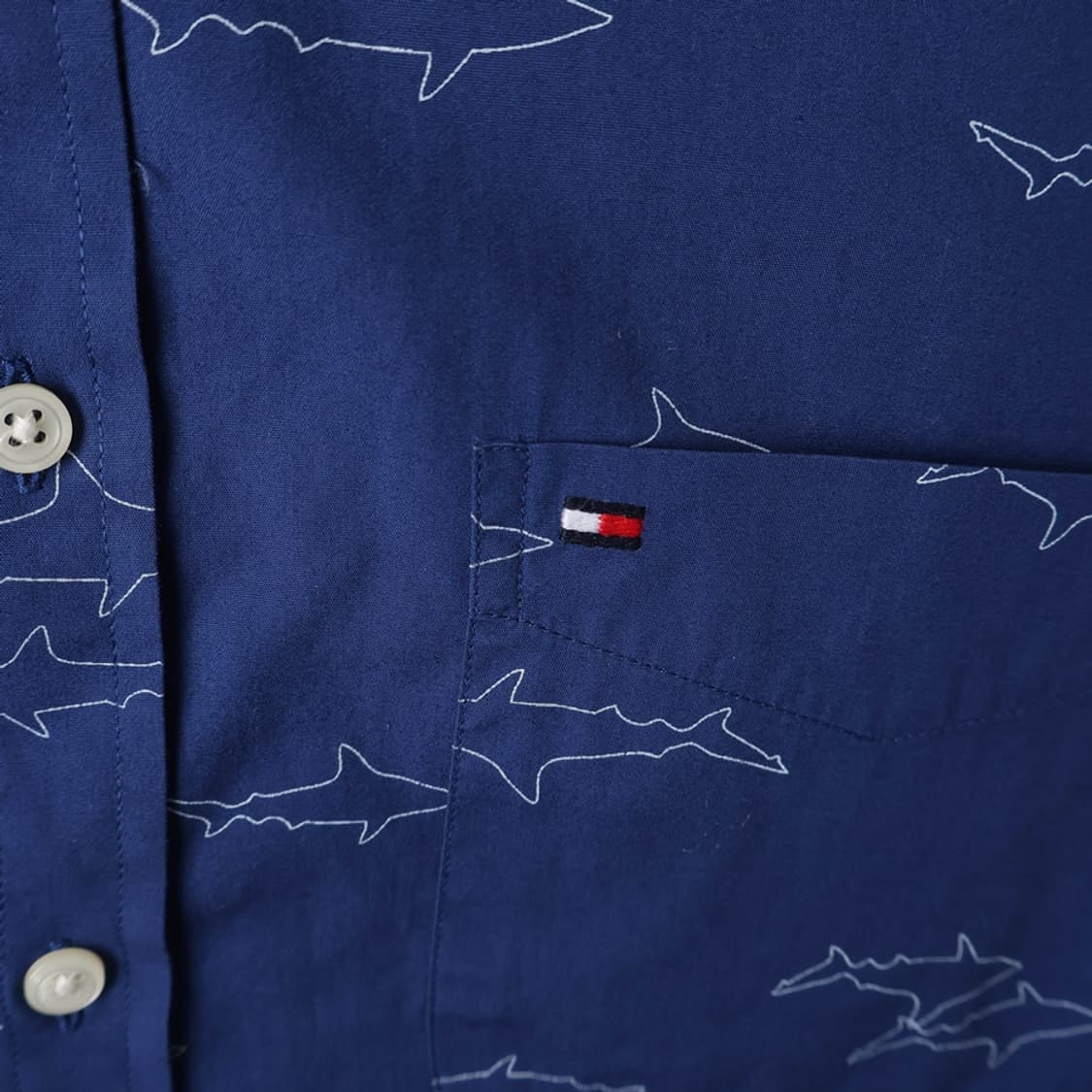 100/타미힐피거 샤크 슬림핏 포켓 코튼 셔츠 상품이미지4