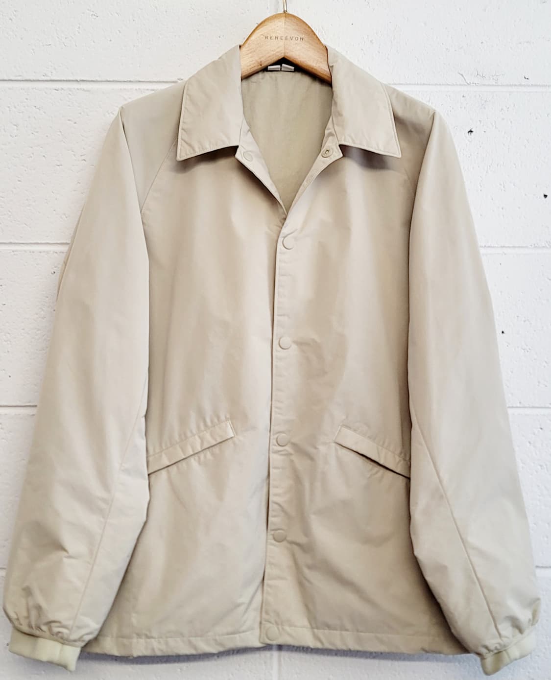 유니클로(일본판, 여성용) U라인 왁싱코팅 코치차켓 판매 상품이미지2