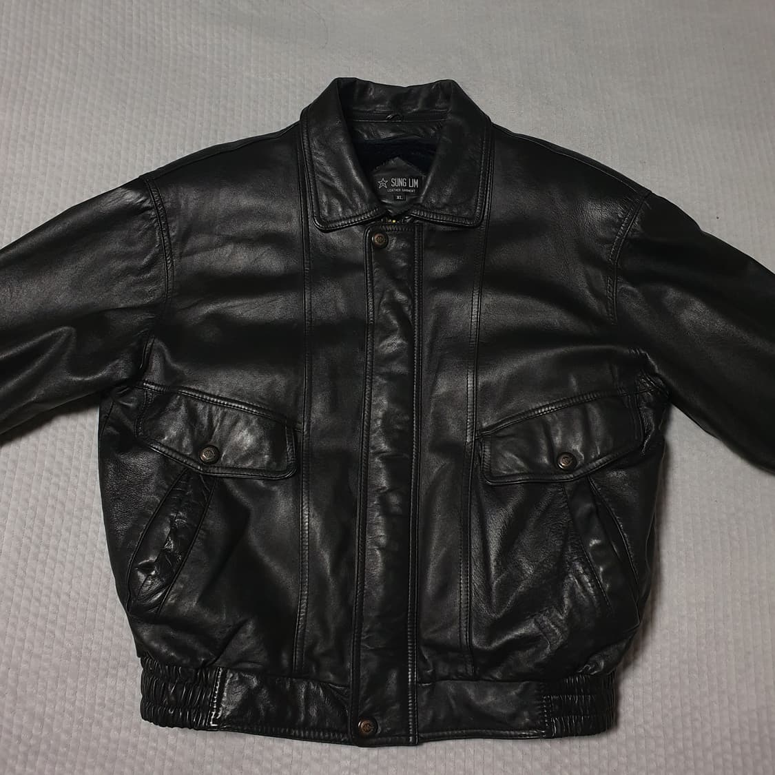 빈티지 양가죽 봄버 자켓 상품이미지1