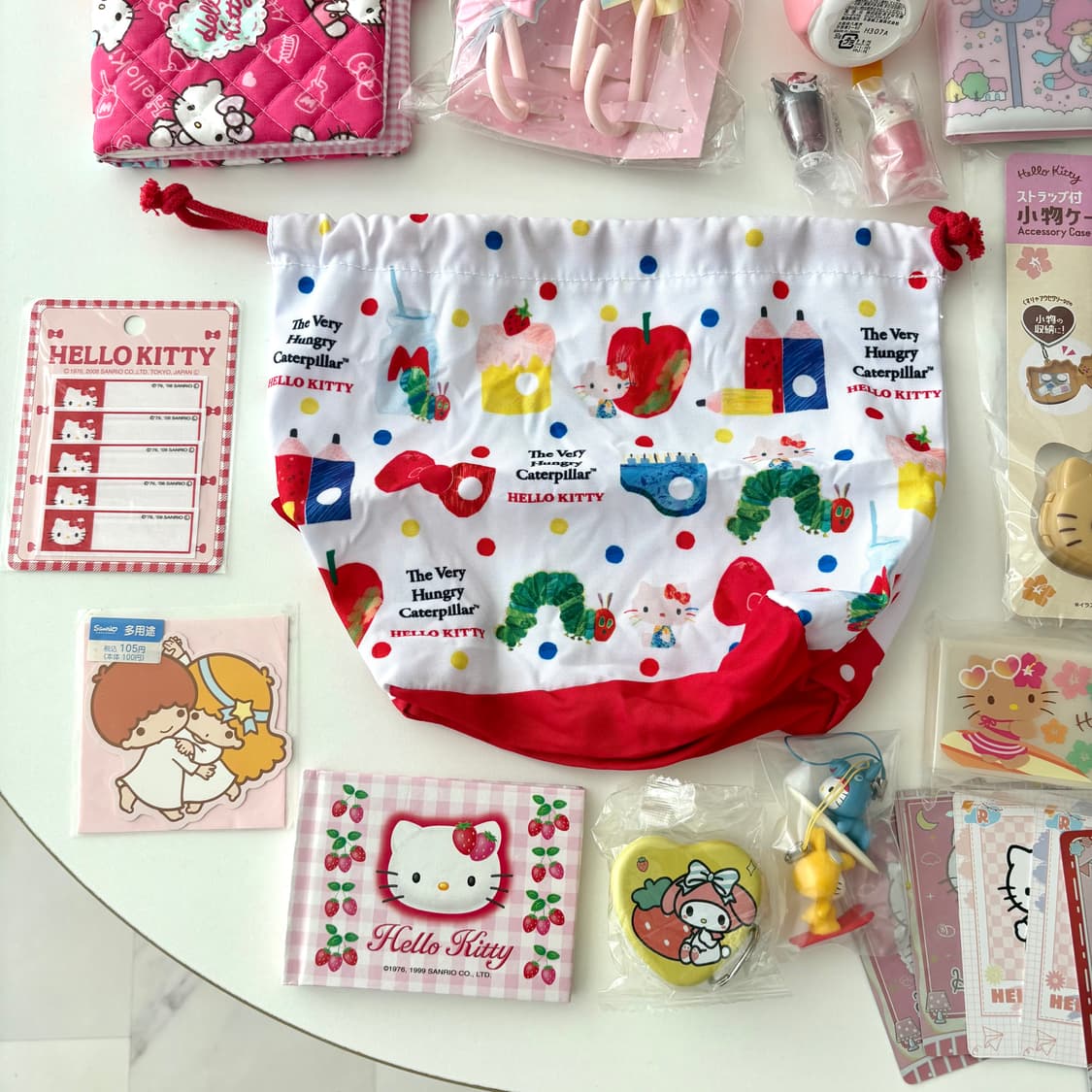 산리오 키티 챠미키티 키키라라 랜덤피규어 가챠 다이어리 파우치 태닝키티  상품이미지5