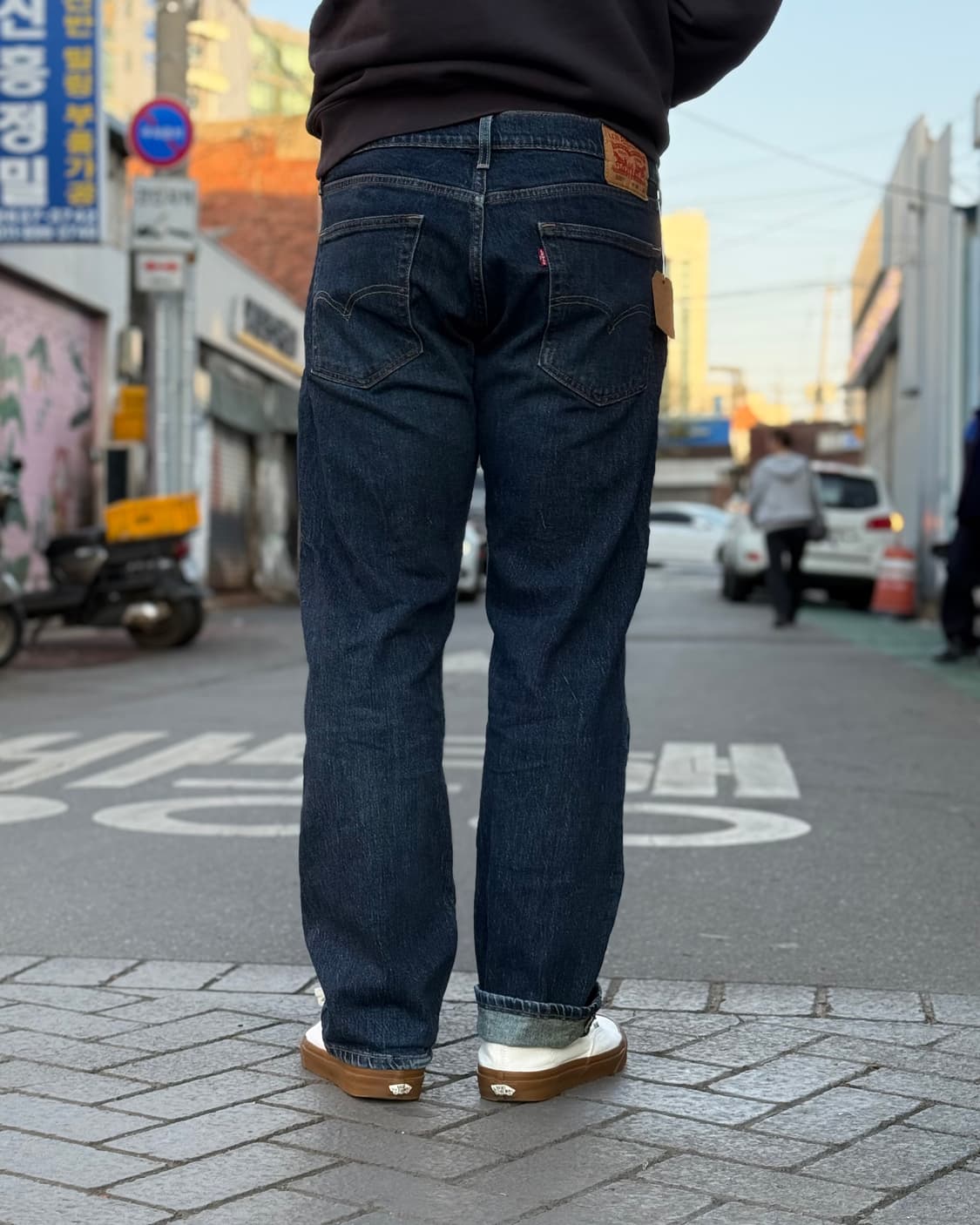 리바이스 505 레귤러핏 데님 팬츠 36 상품이미지9