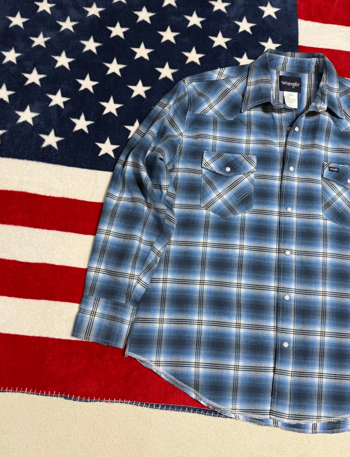 랭글러 웨스턴 체크셔츠 Wrangler western checkshirt 상품이미지2