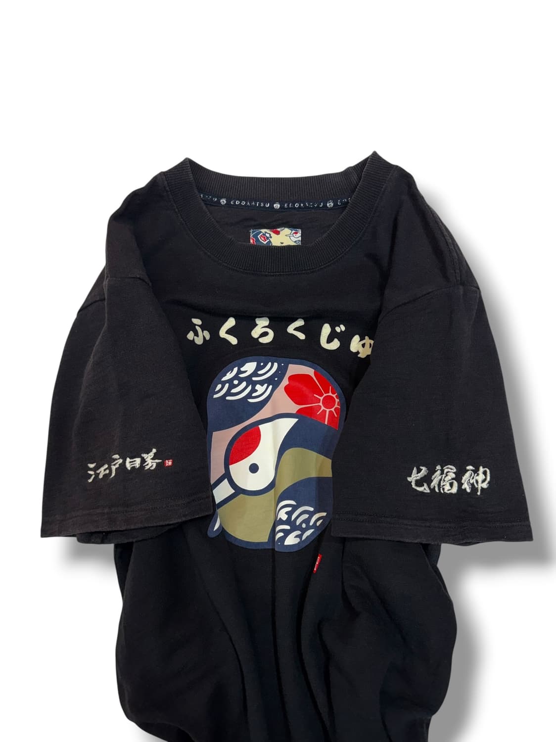 에도카쓰 제팬 후쿠로쿠쥬 빈티지 티셔츠 (M)   상품이미지2