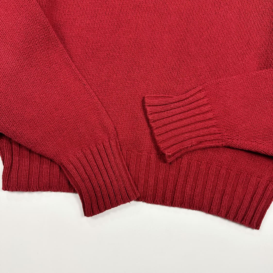 폴로 랄프로렌 클래식 빈티지 코튼 니트 레드 XL 상품이미지4