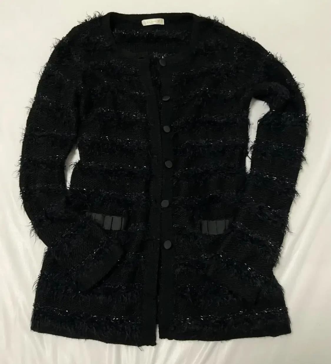 일본 빈티지 니트 가디건 원피스 시크 블랙 상품이미지1