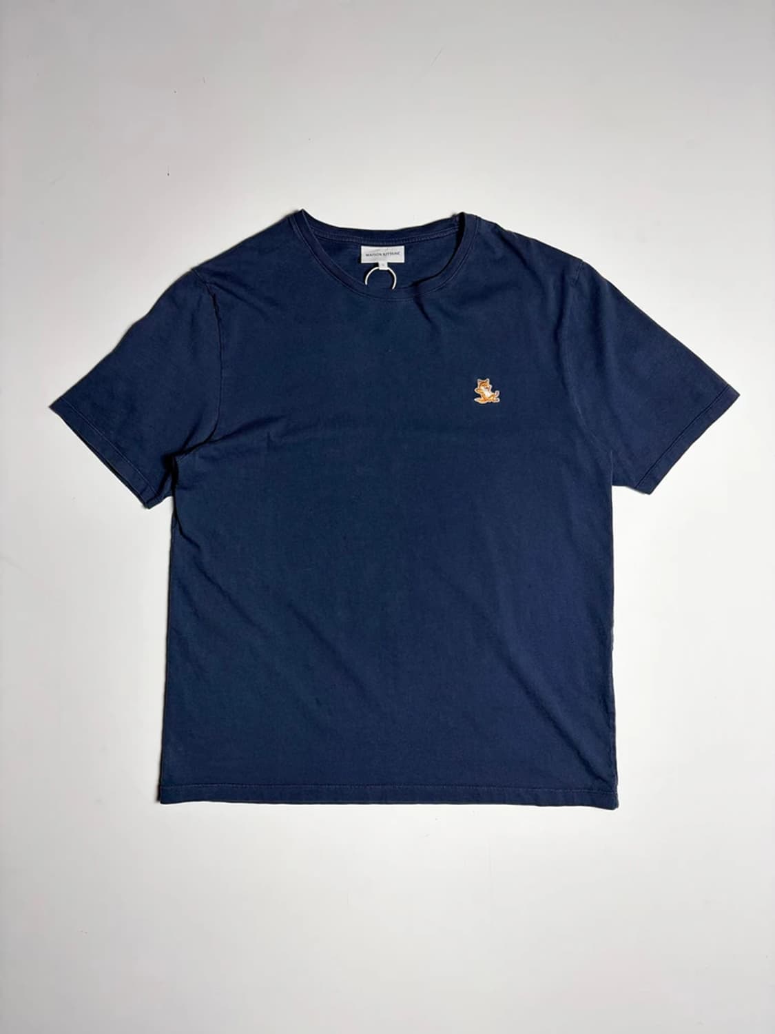 메종키츠네 칠랙스 폭스 패치 코튼 반팔 티셔츠 R1160 상품이미지1