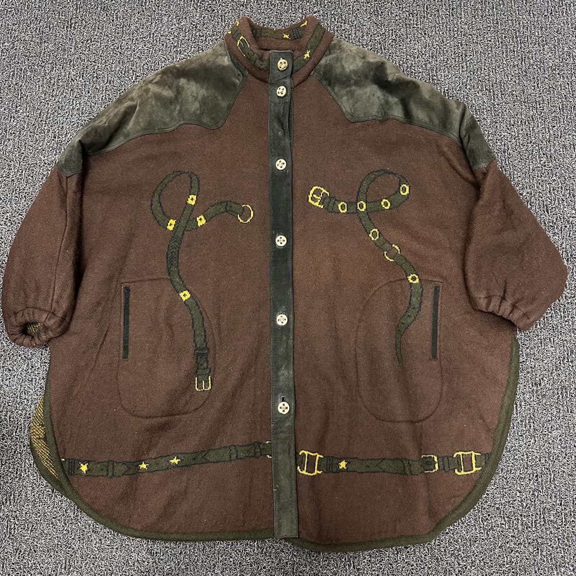 Torras 토라스 가죽 울 가디건 자켓 100(L) 상품이미지1