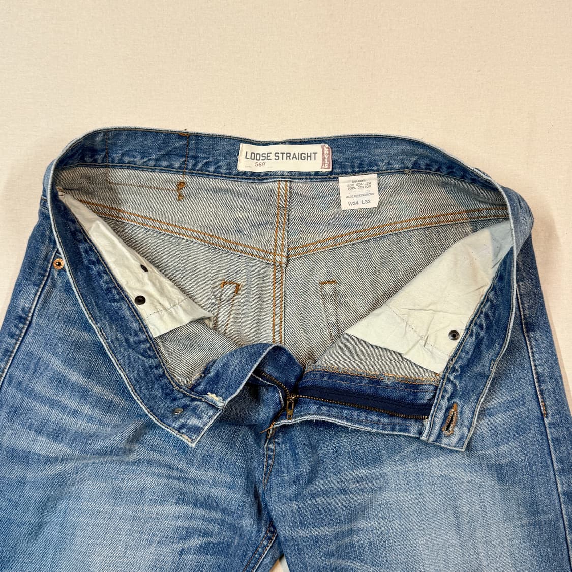 34inch) 리바이스 569 루즈핏 와이드 데님 청바지 상품이미지7