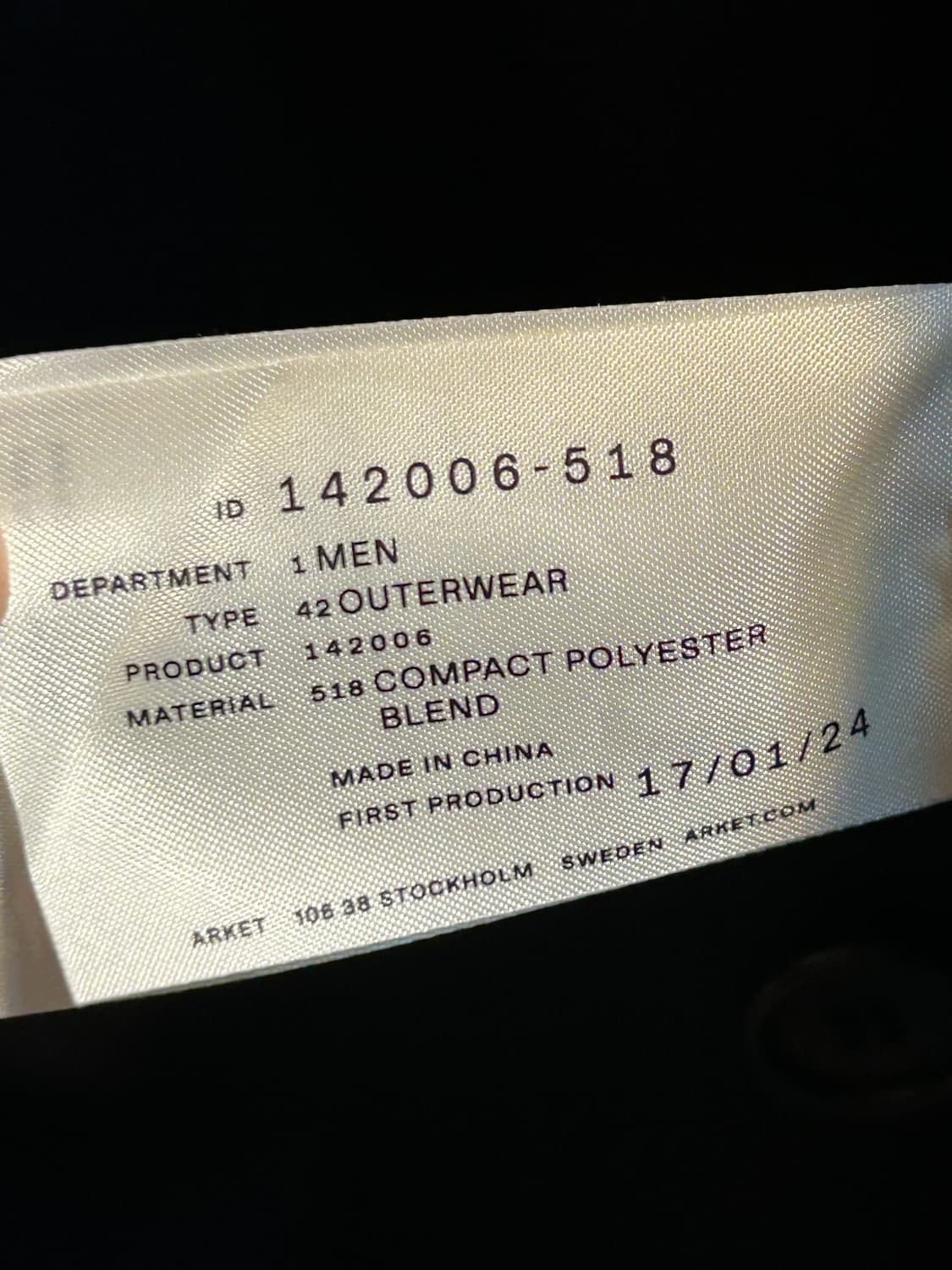 아르켓 컴팩트 폴리에스터 블렌드 발마칸 코트 상품이미지9