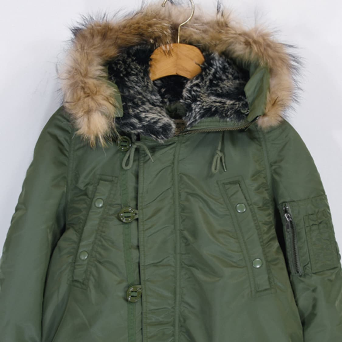 BACK NUMBER 밀리터리M-65파카 상품이미지3