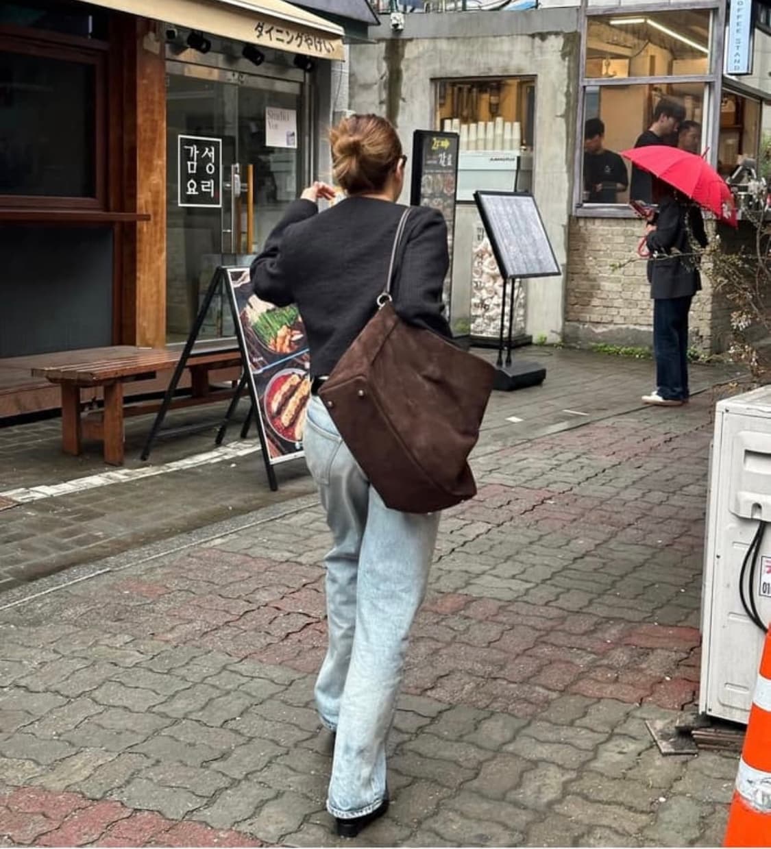 다이닛 스웨이드 빅백 브라운 상품이미지1