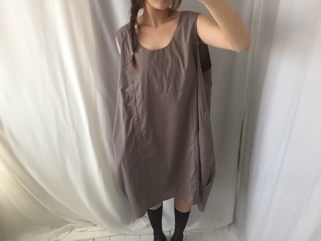 707. mocha button dress 상품이미지4