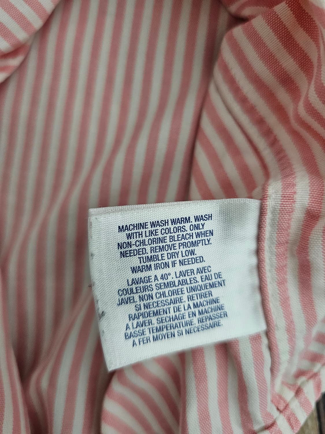 폴로 랄프로렌 스트라이프 셔츠 보이즈XL 성인M 상품이미지5