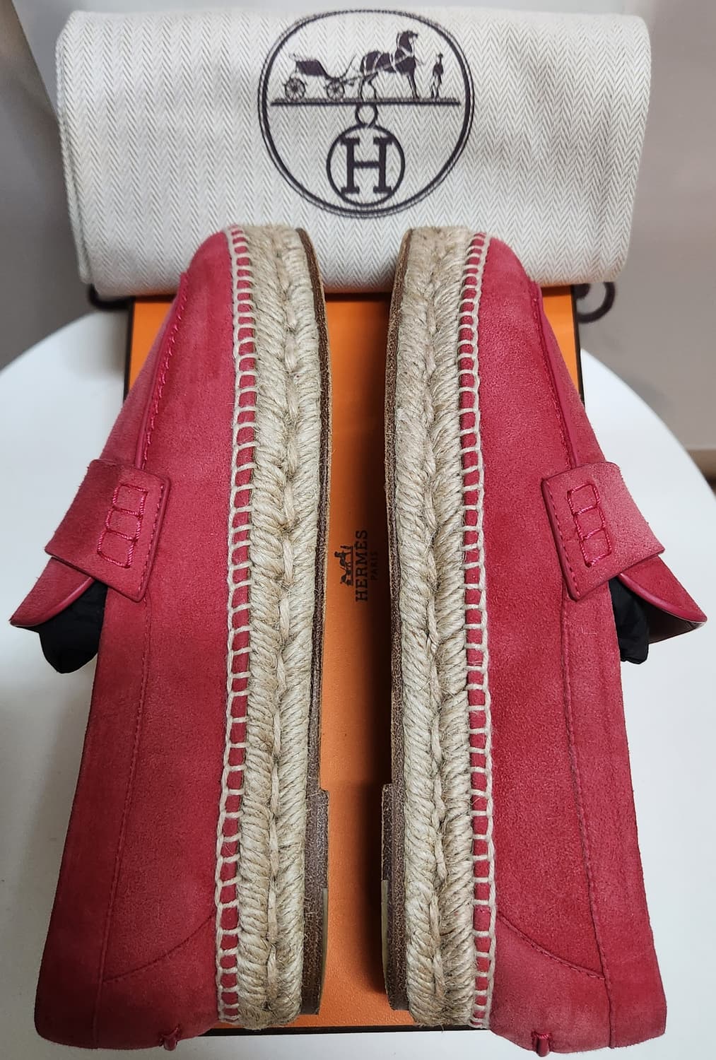 [정품]에르메스 로퍼 에스파듀 스웨이드 에스파드리유 언박싱 35 한정판  상품이미지4