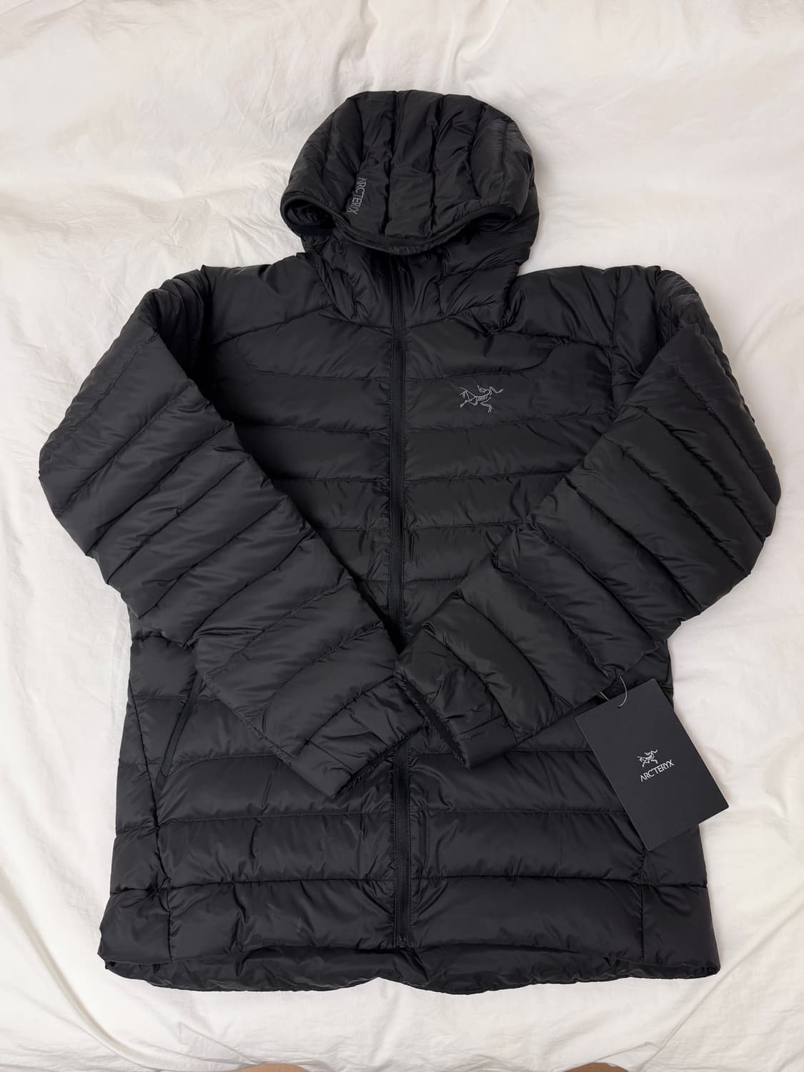 아크테릭스 세륨 후디 경량패딩 M 블랙 새상품 상품이미지1