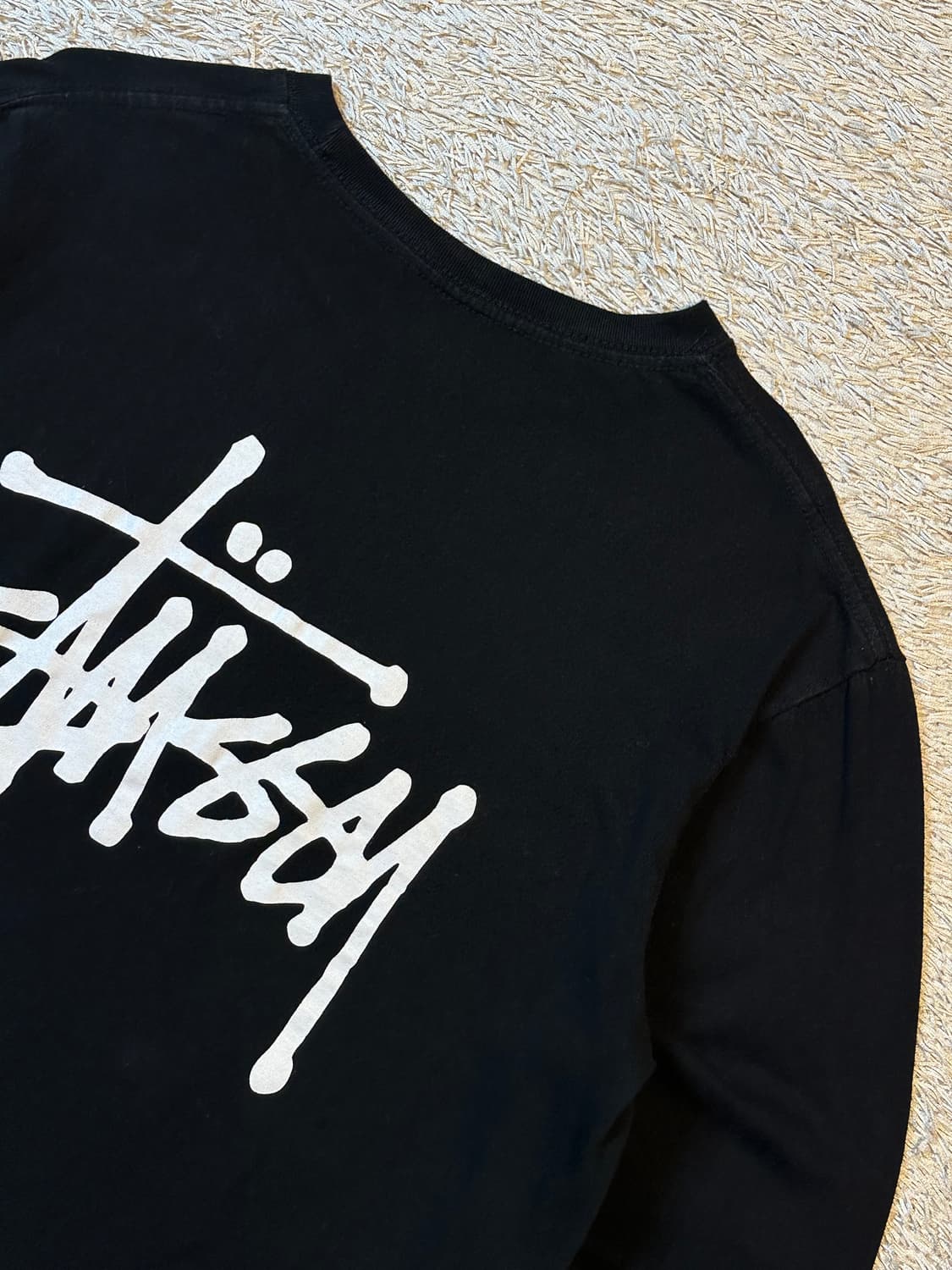 스투시 STUSSY 베이직 로고 롱슬리브 긴팔 블랙 상품이미지4