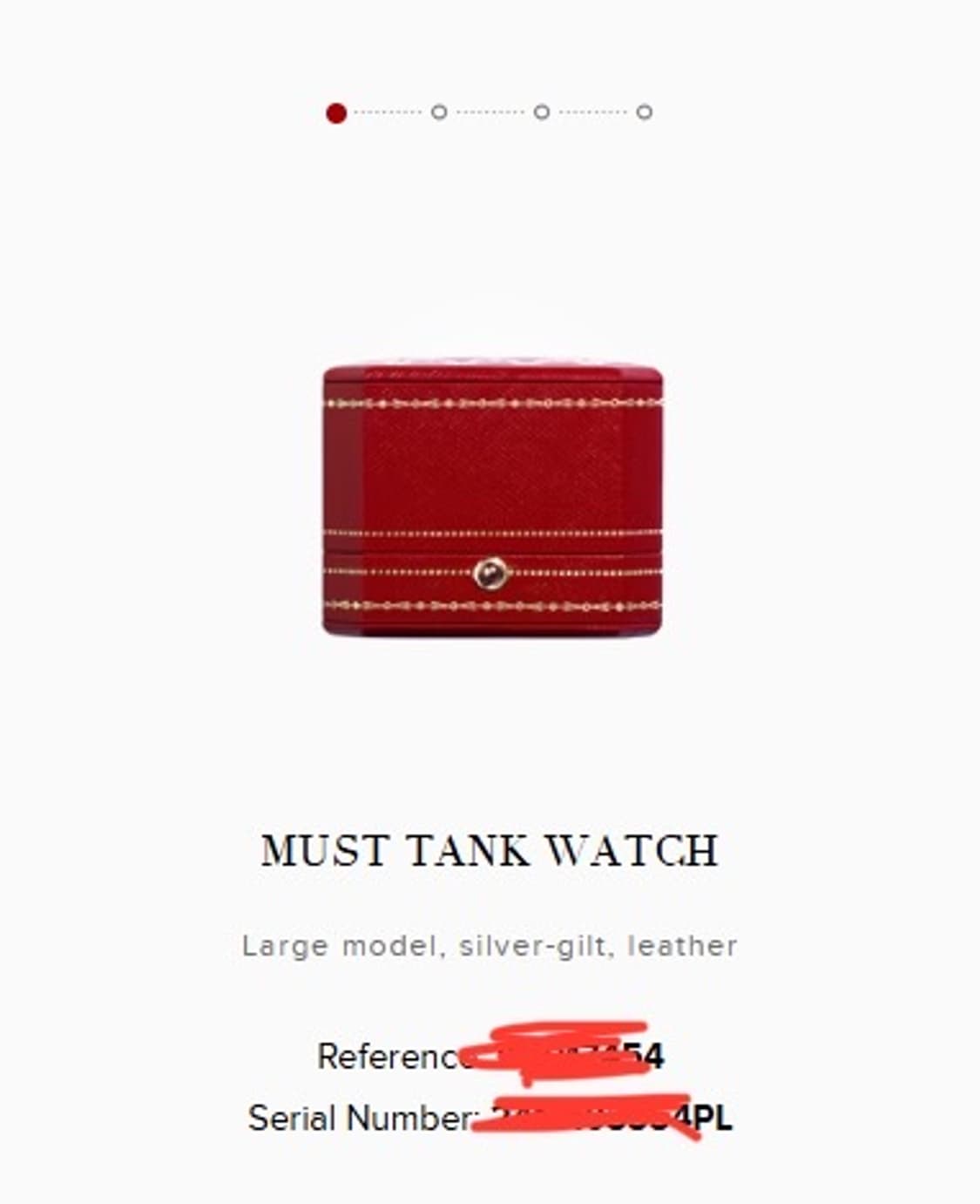 [CARTIER] Must de Tank 탱크 xl 데이트 창 상품이미지5