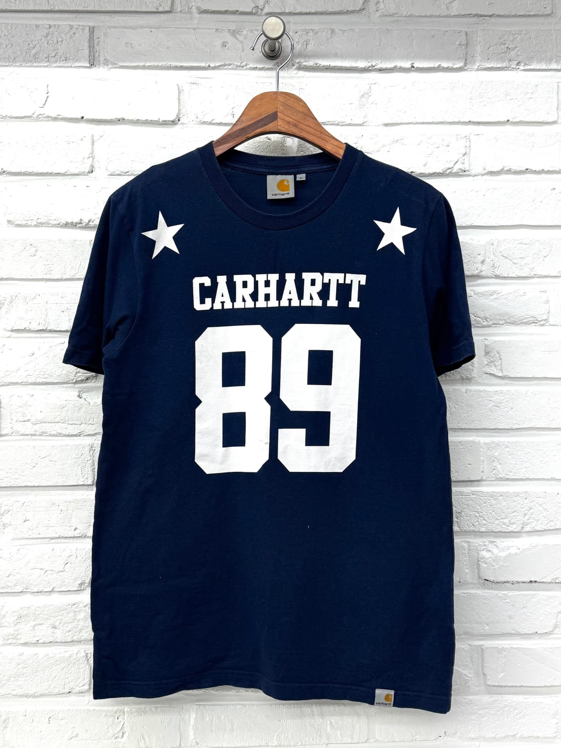 칼하트 네이비 별 프린팅 반팔티 상품이미지3