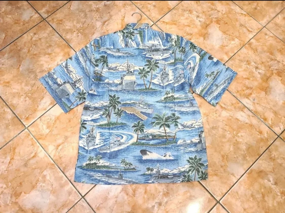 레인스푸너 미국 해군함정 패턴 코튼셔츠 상품이미지3