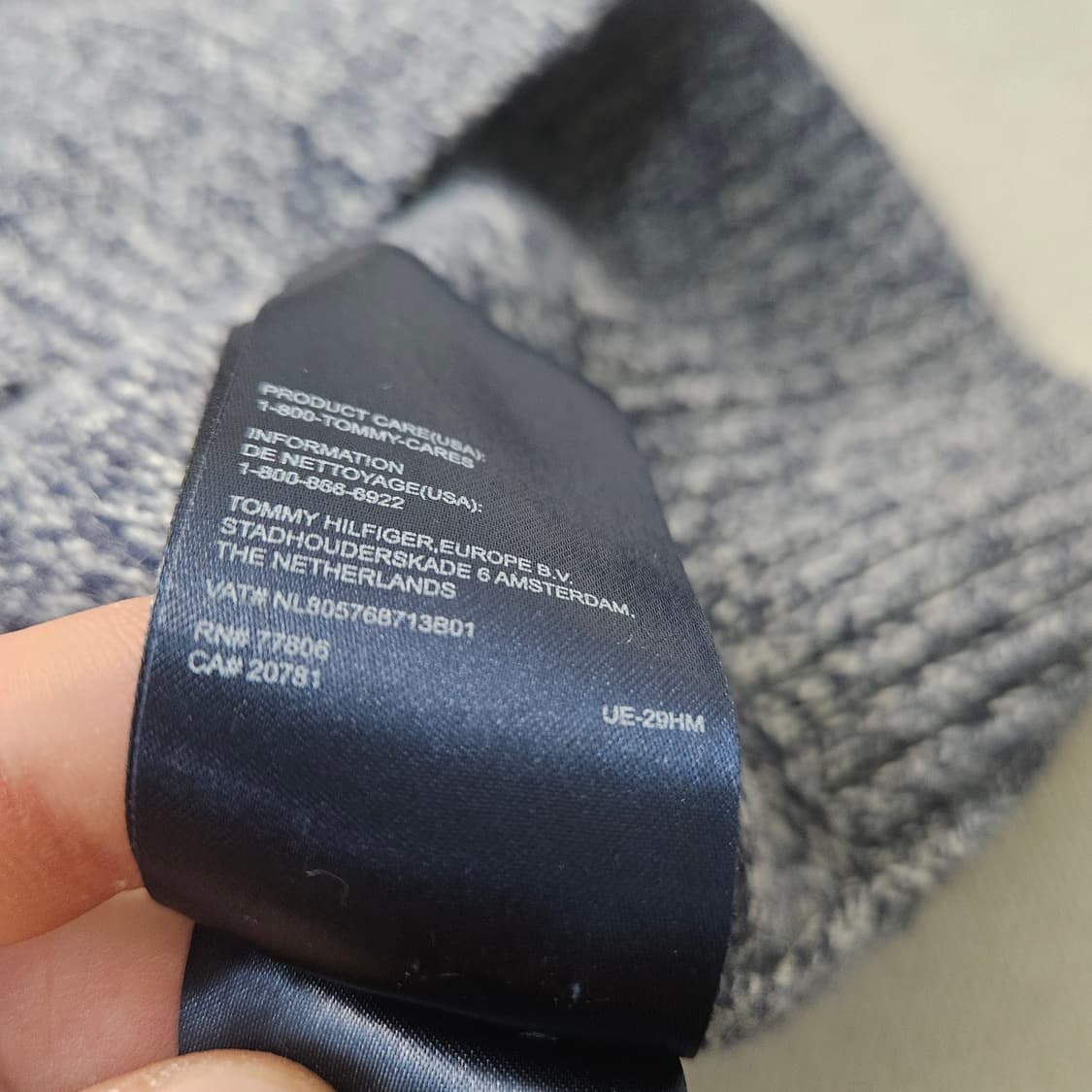 M 타미힐피거 아가일 니트 스웨터 0327Y 상품이미지4