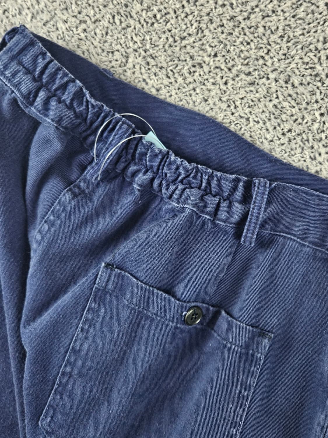 버튼플라이 하프밴딩 프렌치 워크 팬츠 (32"추정) / 9383 상품이미지8