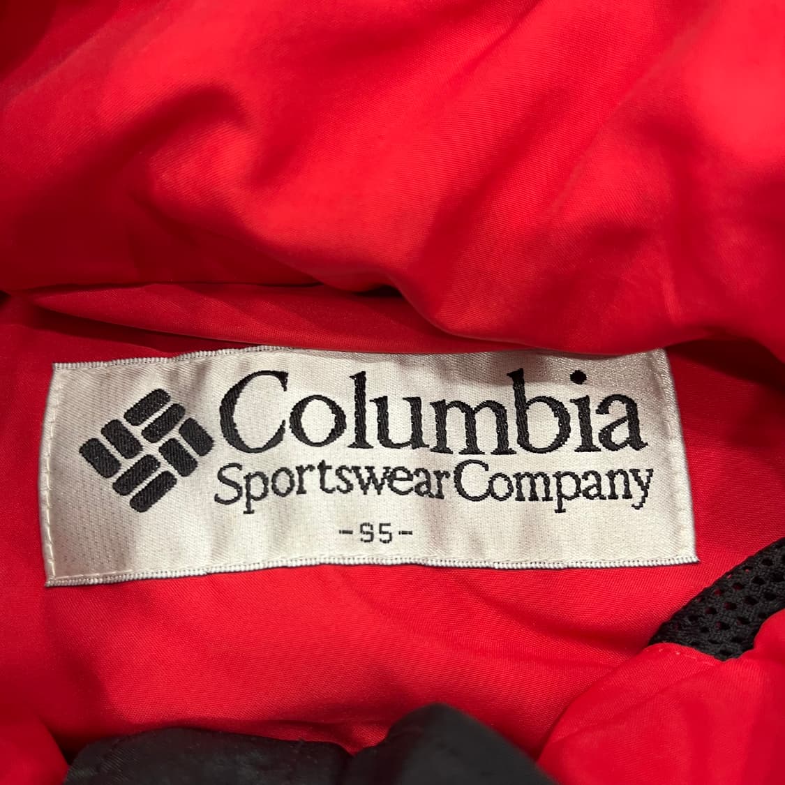 95 컬럼비아 레드 바람막이 후드 자켓 상품이미지7