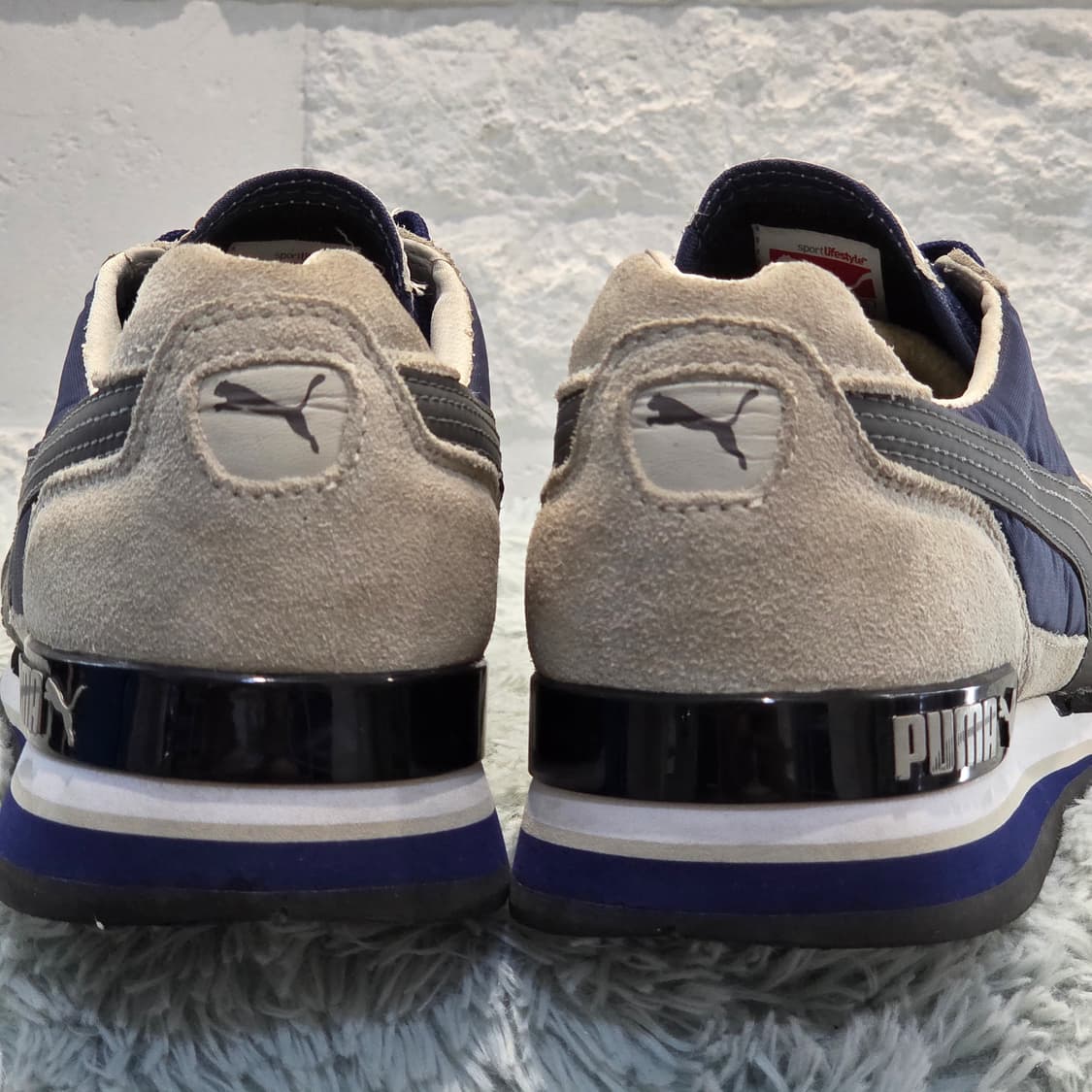 5x-30:PUMA TX-3 빈티지 러닝화 Navy/Grey(230) 상품이미지3