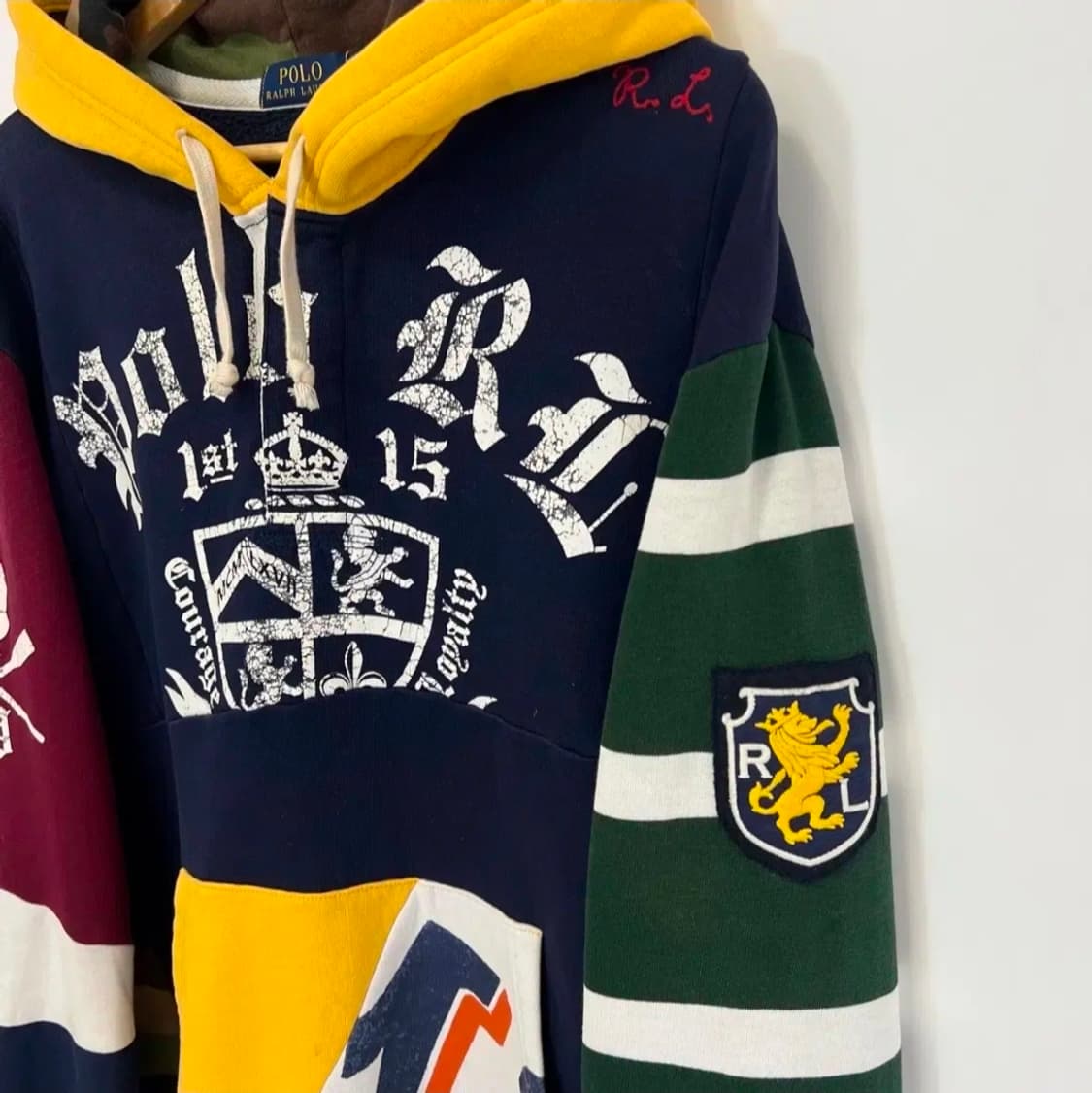[L] 폴로 랄프로렌 로잉클럽 패치워크 후드티 상품이미지6