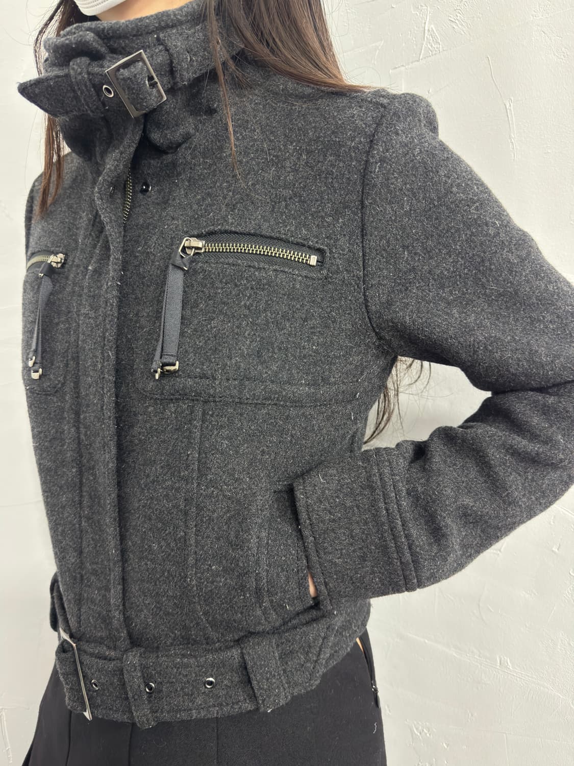 fragile buckle wool jacket 상품이미지4